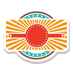emblem or label icon image vector illustration design 