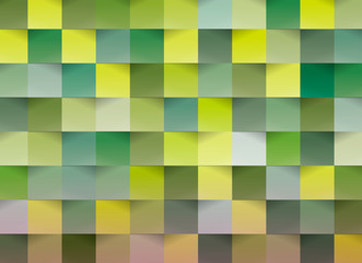 カラフルクラフト背景（緑）