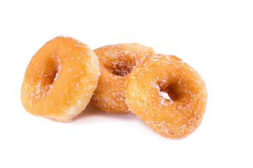 Sugary donut isolated on a white background