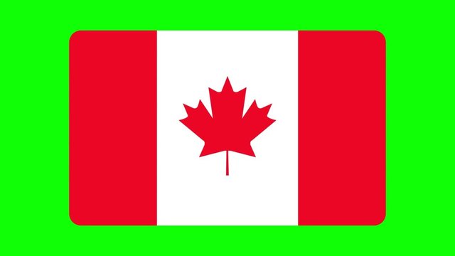 CETA Abkommen Animation Kanada und EU Flaggen greenscreen