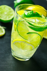 Lemonade with fresh lemon