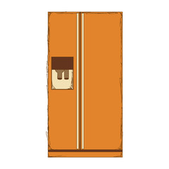refrigerator or fridge icon image vector illustration design 