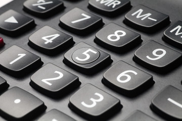 Close-up of a computer numeric keypad