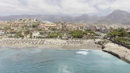 Obraz premium Aerial view of beautiful tropical beach