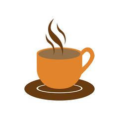 mug with hot beverage icon image vector illustration design 