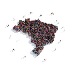 people group shape map Brazil