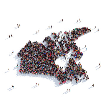 people group shape map Canada