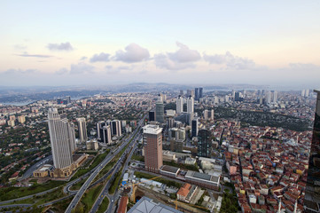 Aerial panoramic view of the Istanbul