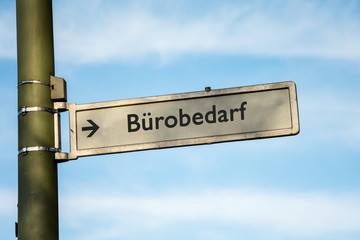 Fototapeta premium Schild 67 - Bürobedarf