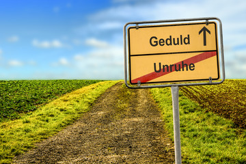 Schild 177 - Geduld