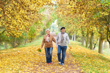 Spaziergang durch den bunten Herbst, Senioren
