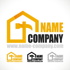 logo artisan marteau bricolage