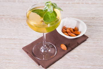 yellow alcoholic cocktail