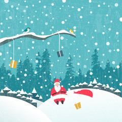 Santa claus Christmas card - 125020952