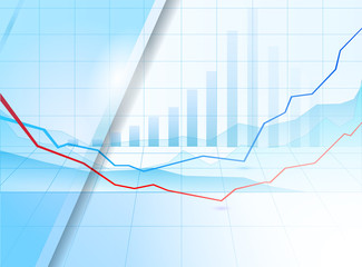 Abstract smooth blue report cover template design.