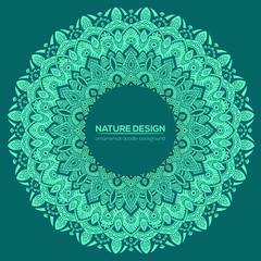 Tribal mandala design set. Vintage decorative elements.