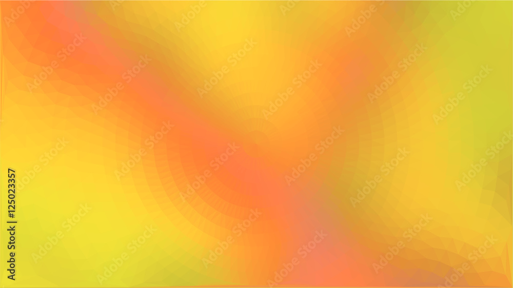 Poster yellow orange triangle circle abstract background