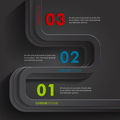 Black modern Infographic design element banner.can used for banner,data,presentation business,chart,sign,brochure,leaflet ,web centent and instruction media.Vector illustration.