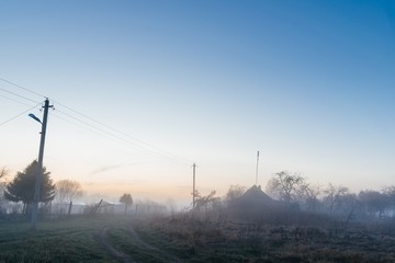 ранне утро в деревне