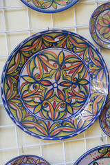 Keramiek met Spaanse motieven, Córdoba, het histories centrum in de omgeving van de Mezquita.