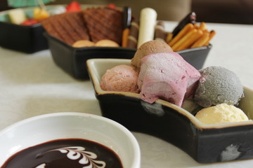set of different dessert photos arranged together into a collage