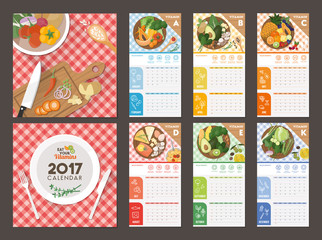 Calendar 2017 food and health