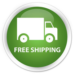 Free shipping soft green glossy round button