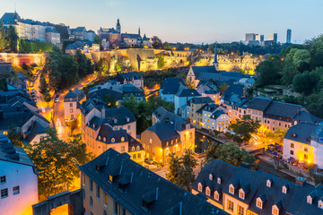 Obraz premium Luxembourg City night