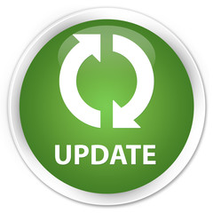 Update soft green glossy round button