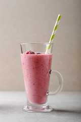Blended summer berry cocktails
