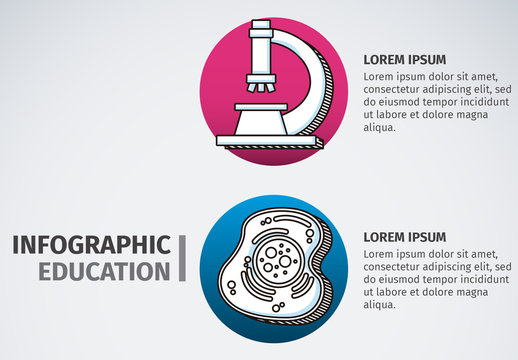 Science and Education Infographic with Hand Drawn Style Icons 1