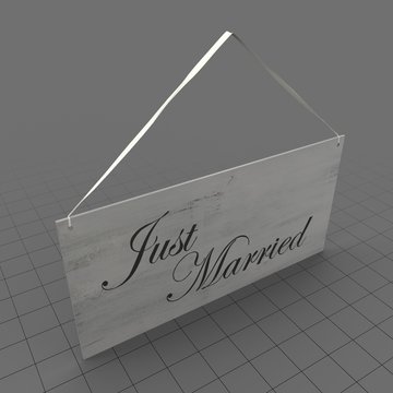 Just Married Sign 1