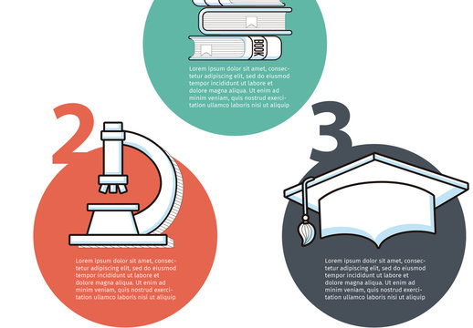 Science and Education Infographic with Hand Drawn Style Icons 3