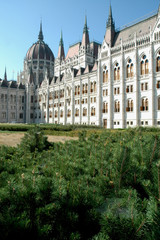 Fototapeta premium Budapest, Hongrie. Le parlement côté Pest.