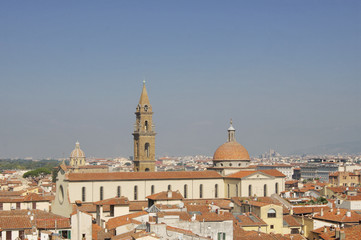 Fototapeta na wymiar Флоренция/ Италия, вид на крыши Флоренции