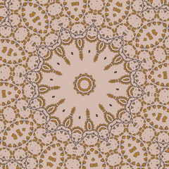 floral circle pattern