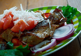 Mexican dish filet of beef