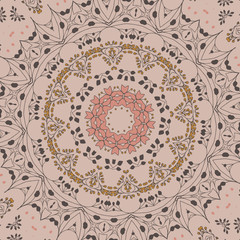 floral circle pattern