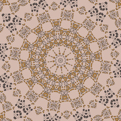 floral circle pattern