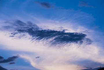 beautiful sunset. Guatemala