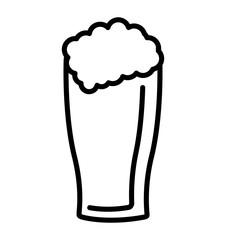 fresh beer glass isolated icon vector illustration design