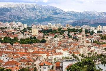 Croatia, Split panoramic city view