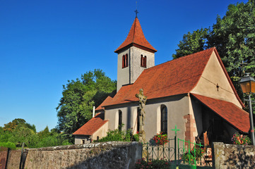 Fototapeta na wymiar Otrott, antica chiesetta, Alsazia - Francia