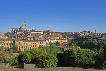 Fototapeta na wymiar Stadtansicht von Siena
