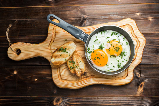 fried egg and toast