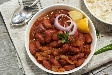 Rajma Masala /  Kidney Beans Curry served with basmati Rice