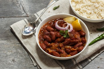 Rajma Masala /  Kidney Beans Curry served with basmati Rice