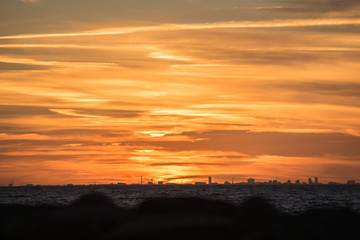 Solnedgång över Köpenhamn