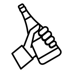 fresh beer bottle isolated icon vector illustration design
