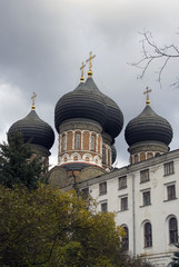 Fototapeta na wymiar Izmailovo manor in Moscow. Interseccion cathedral